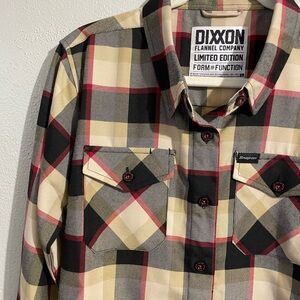 Dixxon Snap On Collab D Tech Flannel Shirt Large Plaid Workwear Button Front